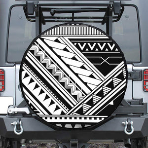 Maori Polynesian Tattoo Pattern Print Tire Cover