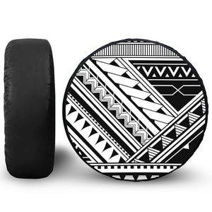 Maori Polynesian Tattoo Pattern Print Tire Cover