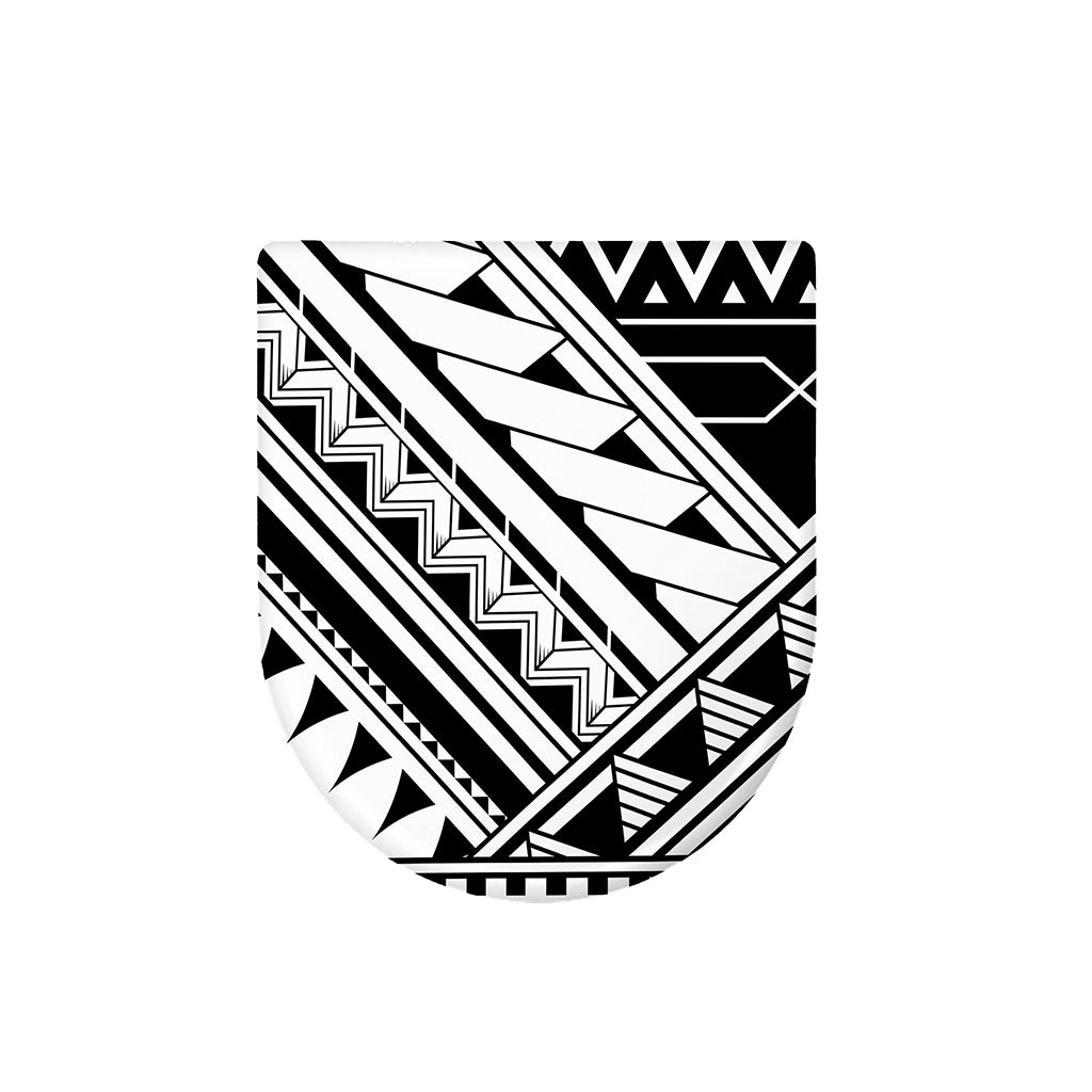 Maori Polynesian Tattoo Pattern Print Toilet Lid Cover
