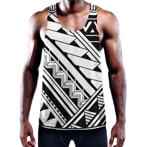 Maori Polynesian Tattoo Pattern Print Training Tank Top