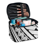 Maori Polynesian Tattoo Pattern Print Travel Makeup Bag