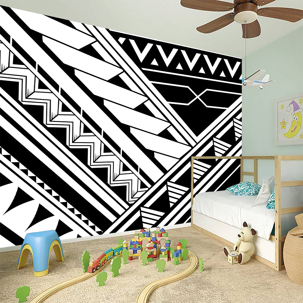 Maori Polynesian Tattoo Pattern Print Wall Sticker