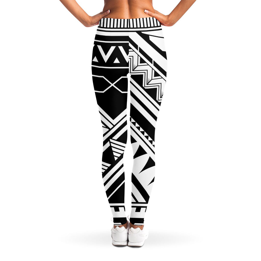 Maori Polynesian Tattoo Pattern Print Women's Leggings