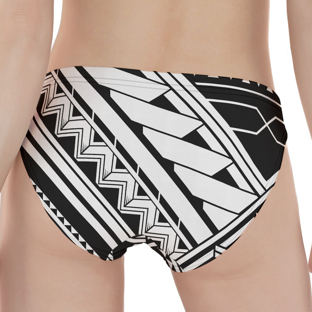 Maori Polynesian Tattoo Pattern Print Women's Panties