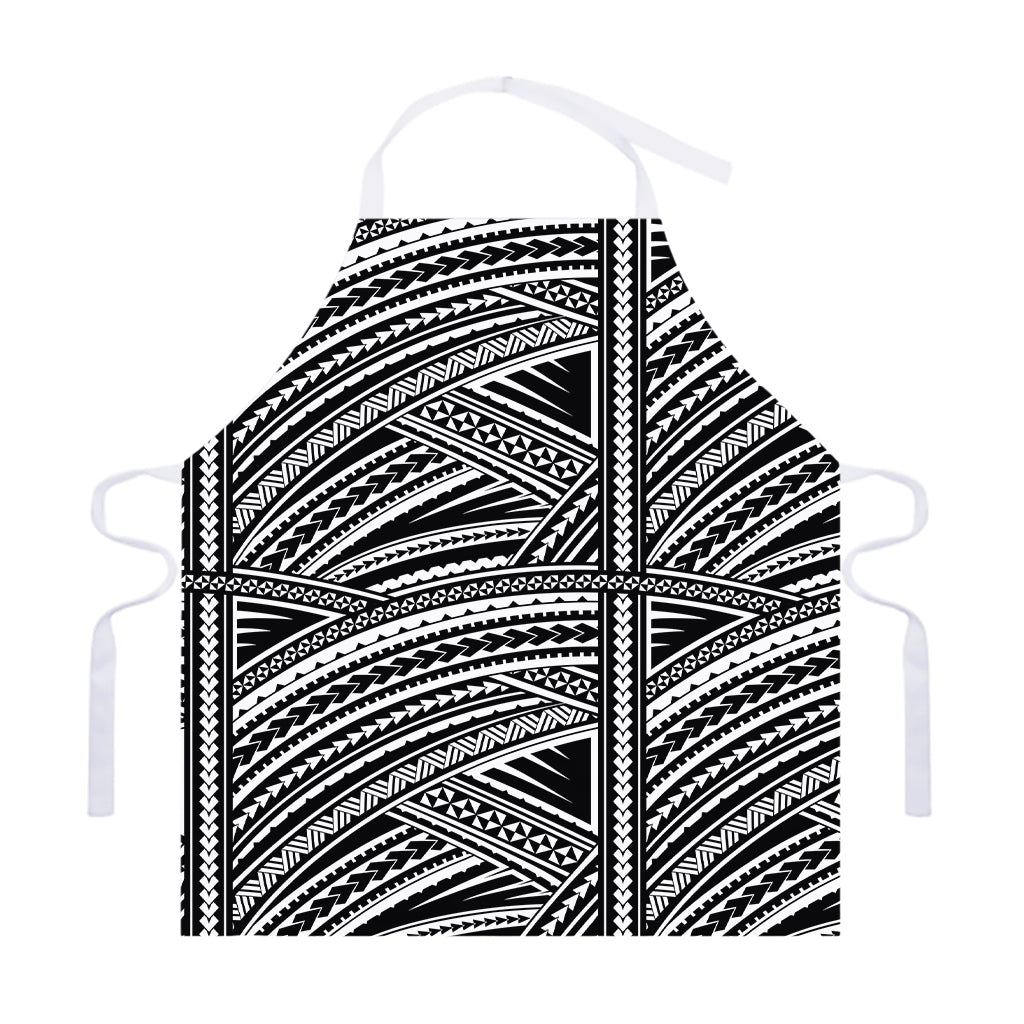 Maori Polynesian Tribal Tattoo Print Adjustable Apron