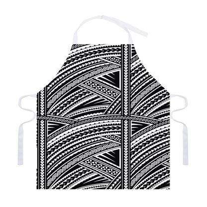 Maori Polynesian Tribal Tattoo Print Adjustable Apron