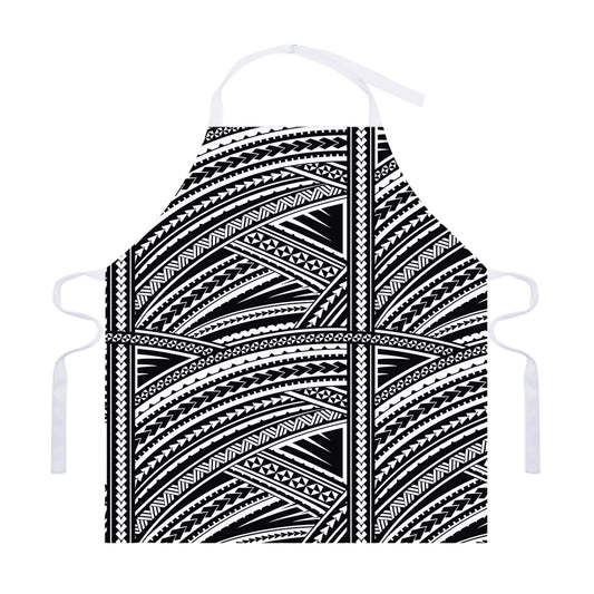 Maori Polynesian Tribal Tattoo Print Adjustable Apron
