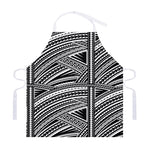 Maori Polynesian Tribal Tattoo Print Adjustable Apron