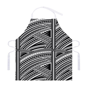 Maori Polynesian Tribal Tattoo Print Adjustable Apron