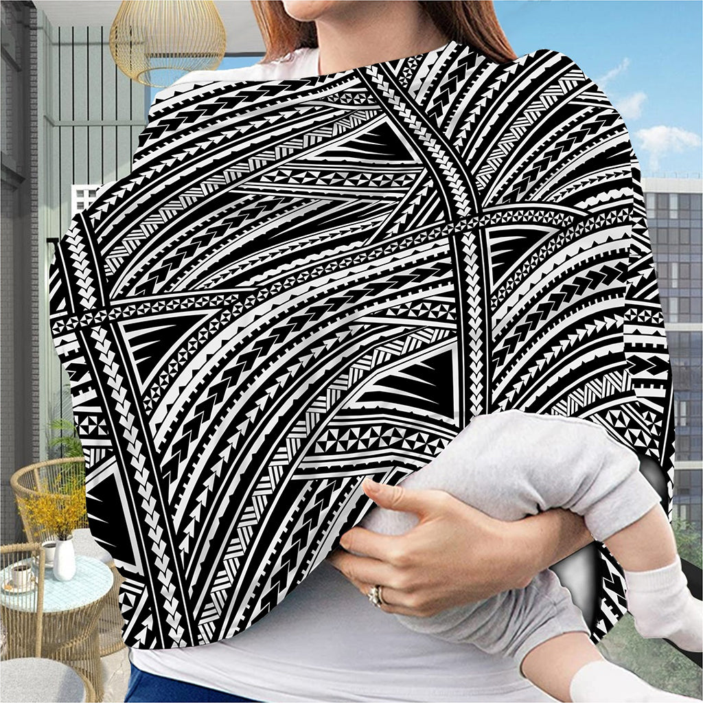 Maori Polynesian Tribal Tattoo Print Baby Seat Cover
