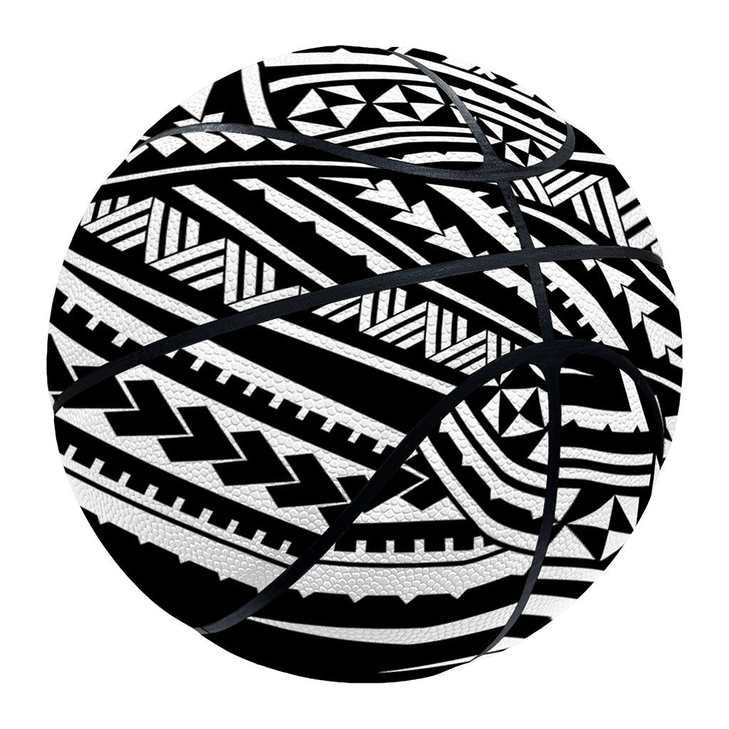 Maori Polynesian Tribal Tattoo Print Basketball
