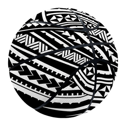 Maori Polynesian Tribal Tattoo Print Basketball