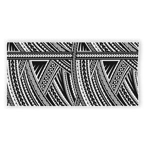 Maori Polynesian Tribal Tattoo Print Beach Towel