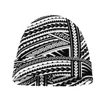 Maori Polynesian Tribal Tattoo Print Beanie