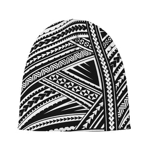 Maori Polynesian Tribal Tattoo Print Beanie