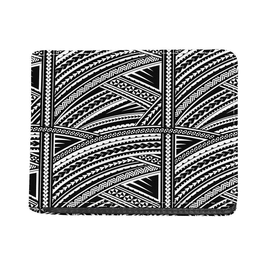 Maori Polynesian Tribal Tattoo Print Bifold Wallet