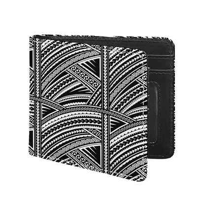 Maori Polynesian Tribal Tattoo Print Bifold Wallet