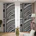 Maori Polynesian Tribal Tattoo Print Dimout Pencil Pleat Curtains
