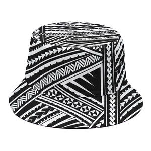 Maori Polynesian Tribal Tattoo Print Bucket Hat