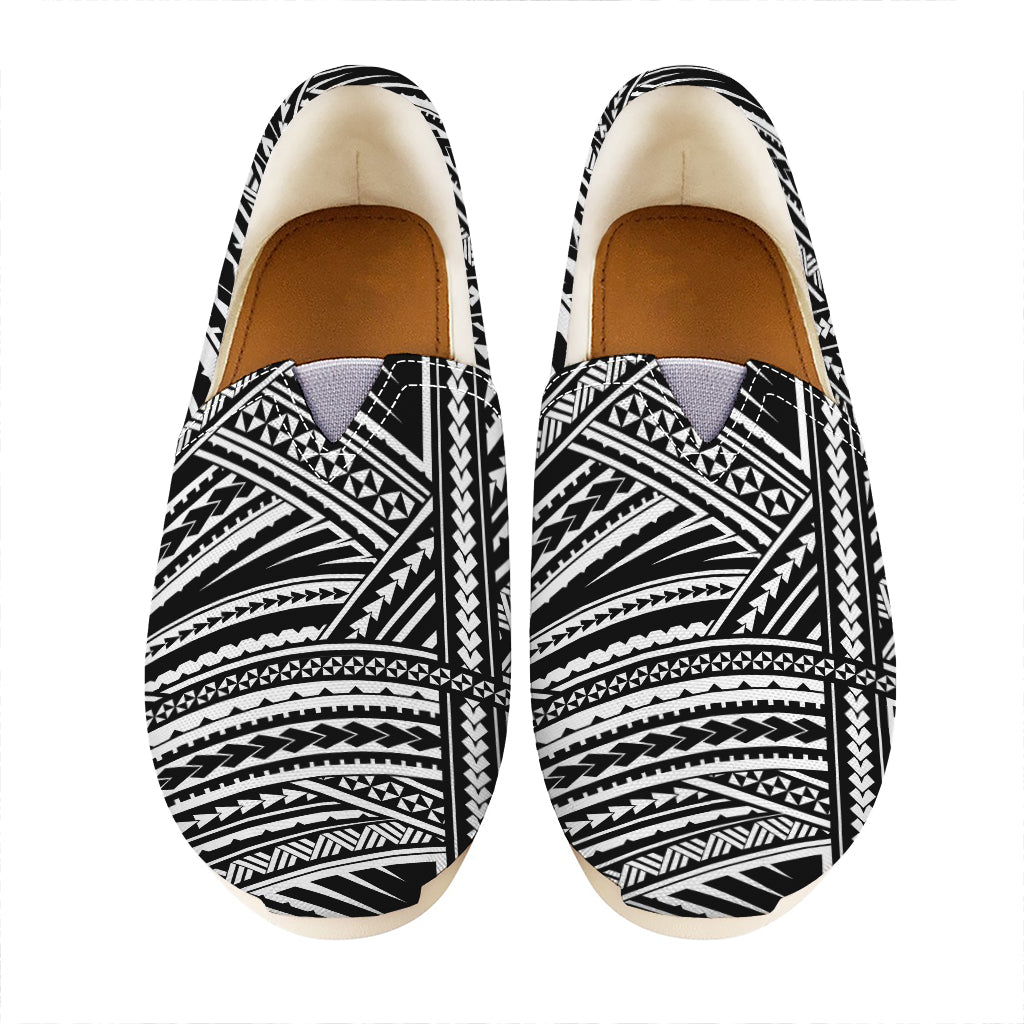 Maori Polynesian Tribal Tattoo Print Casual Shoes