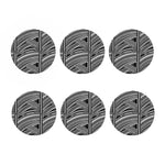 Maori Polynesian Tribal Tattoo Print Coaster Set