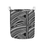 Maori Polynesian Tribal Tattoo Print Collapsible Laundry Basket