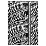 Maori Polynesian Tribal Tattoo Print Curtain