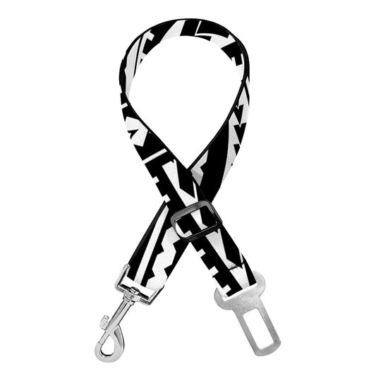 Maori Polynesian Tribal Tattoo Print Dog Seat Belt