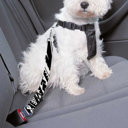 Maori Polynesian Tribal Tattoo Print Dog Seat Belt