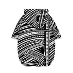 Maori Polynesian Tribal Tattoo Print Dog Zip Up Hoodie