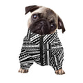 Maori Polynesian Tribal Tattoo Print Dog Zip Up Jacket
