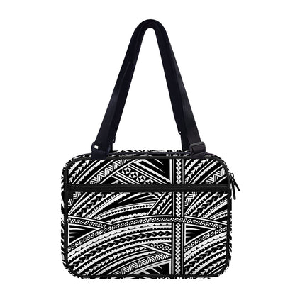 Maori Polynesian Tribal Tattoo Print Double Strap Bible Bag