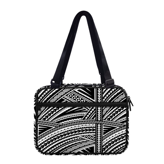 Maori Polynesian Tribal Tattoo Print Double Strap Bible Bag