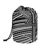 Maori Polynesian Tribal Tattoo Print Drawstring Makeup Bag