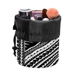 Maori Polynesian Tribal Tattoo Print Drawstring Makeup Bag