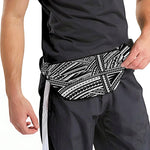 Maori Polynesian Tribal Tattoo Print Fanny Pack