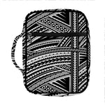 Maori Polynesian Tribal Tattoo Print Front Pocket Bible Bag