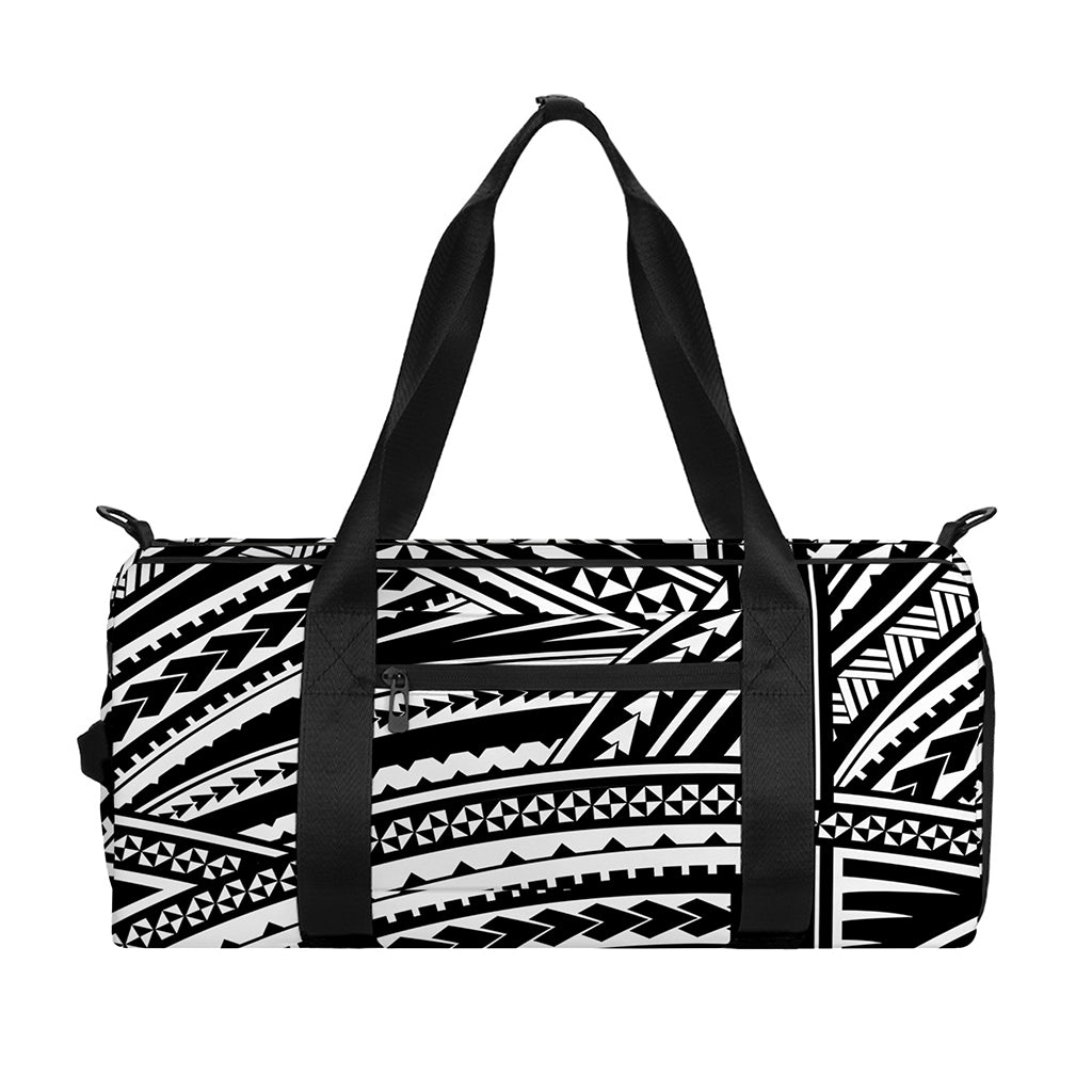Maori Polynesian Tribal Tattoo Print Gym Bag