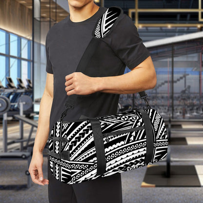 Maori Polynesian Tribal Tattoo Print Gym Bag
