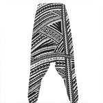 Maori Polynesian Tribal Tattoo Print Hammer Pants