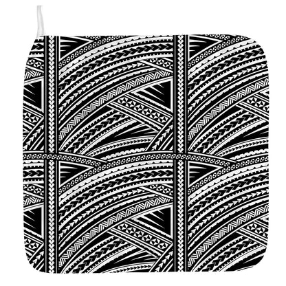 Maori Polynesian Tribal Tattoo Print Hand Towel