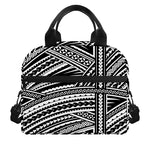 Maori Polynesian Tribal Tattoo Print Insulated Lunch Bag