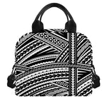 Maori Polynesian Tribal Tattoo Print Insulated Lunch Bag