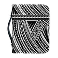 Maori Polynesian Tribal Tattoo Print Leather Bible Cover