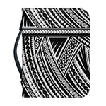 Maori Polynesian Tribal Tattoo Print Leather Bible Cover