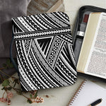 Maori Polynesian Tribal Tattoo Print Leather Bible Cover