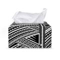Maori Polynesian Tribal Tattoo Print Leather Tissue Box Cover
