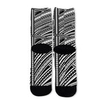 Maori Polynesian Tribal Tattoo Print Long Socks