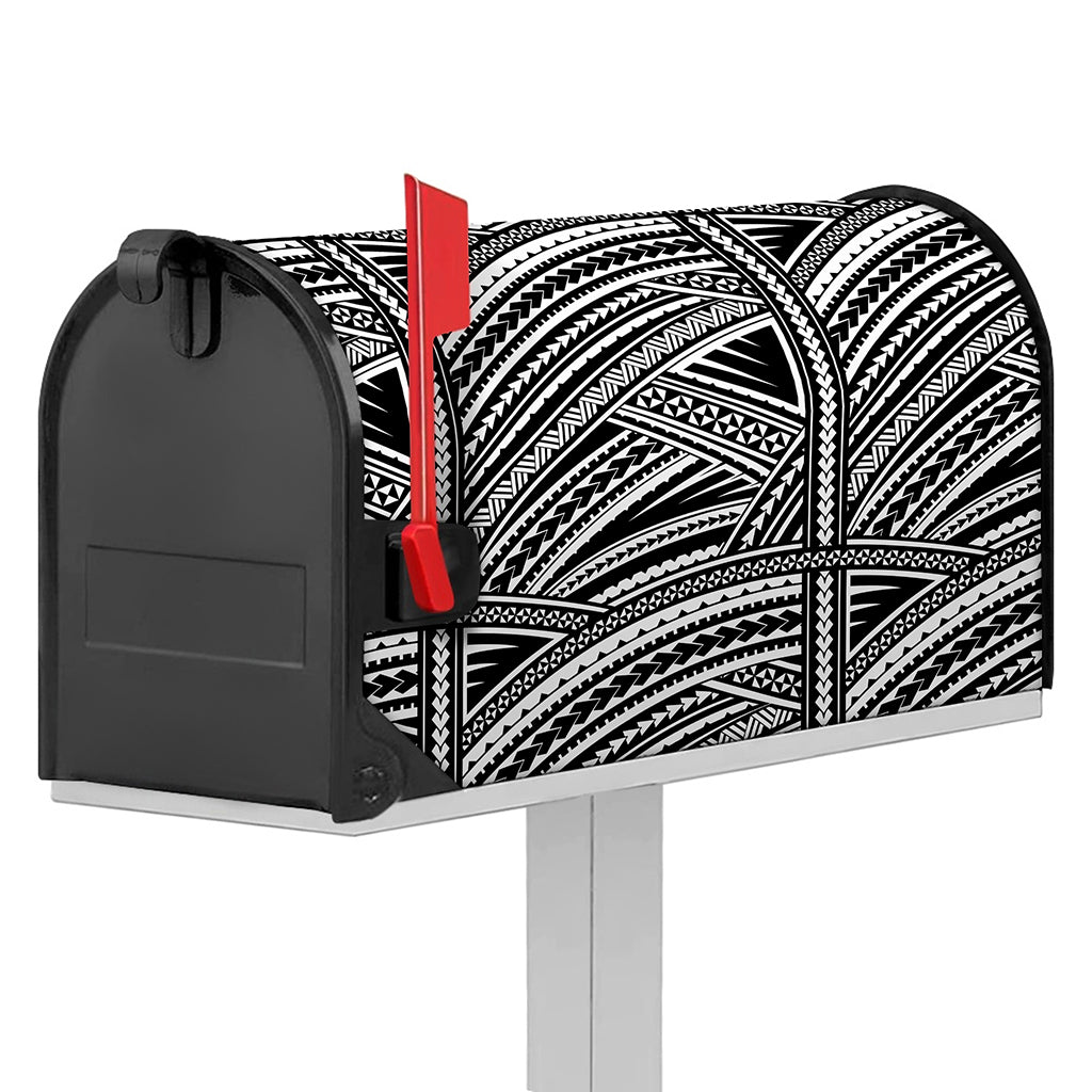 Maori Polynesian Tribal Tattoo Print Mailbox Cover
