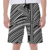 Maori Polynesian Tribal Tattoo Print Men's Beach Shorts